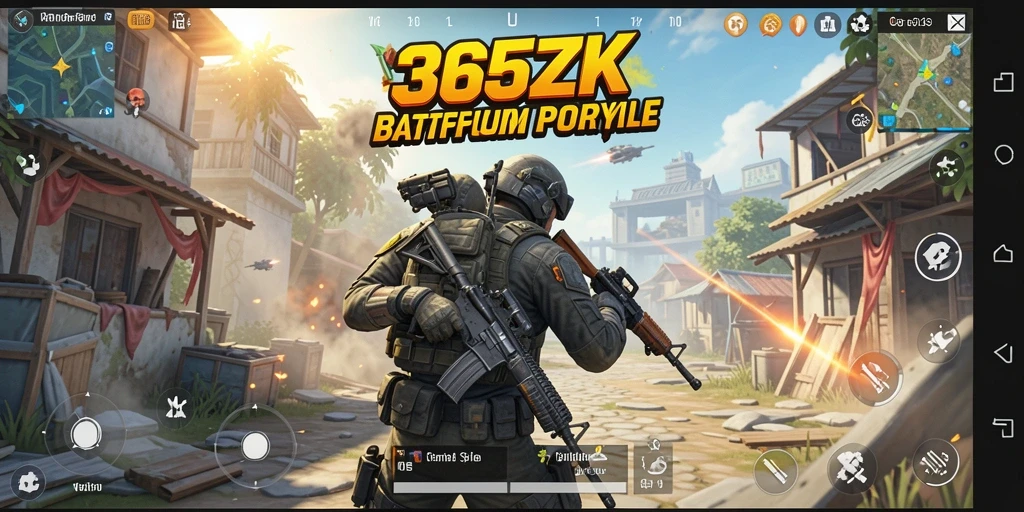 Tampilan gameplay menegangkan dari 365ZK di medan tempur Battle Royale.