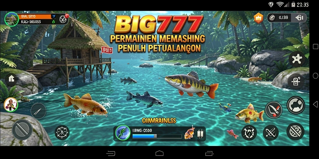 Gameplay seru BIG777 yang menampilkan keindahan memancing di lautan.