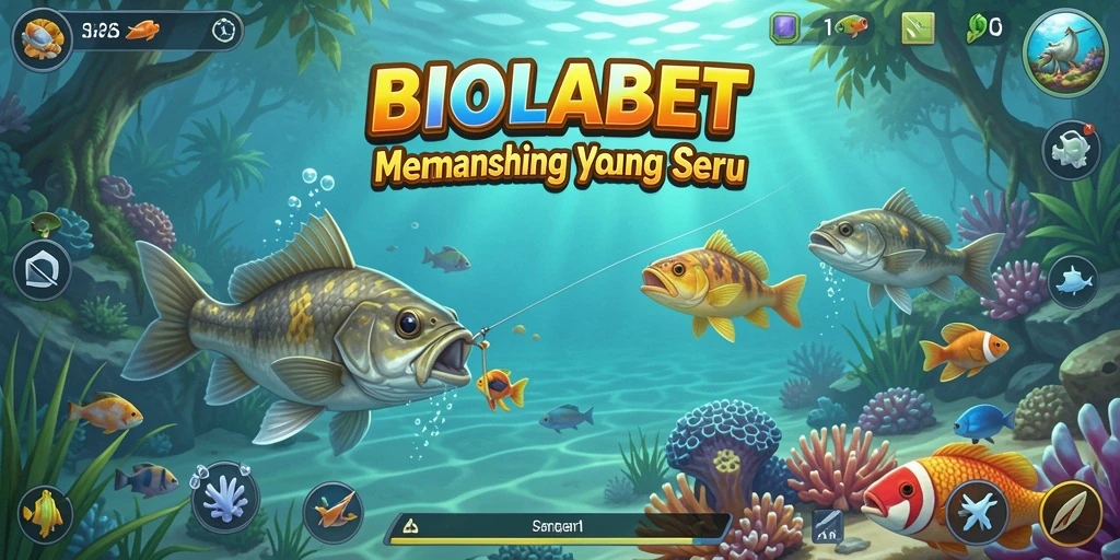 Tangkapan ikan yang menakjubkan dalam gameplay BIOLABET.