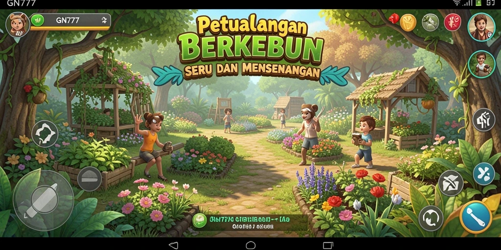 Screenshot gameplay GN777 menunjukkan keseruan bertani dengan grafis yang memikat.