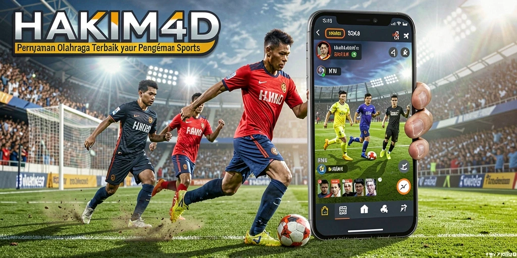 Tampilan menarik dari gameplay HAKIM4D yang menggambarkan berbagai olahraga.
