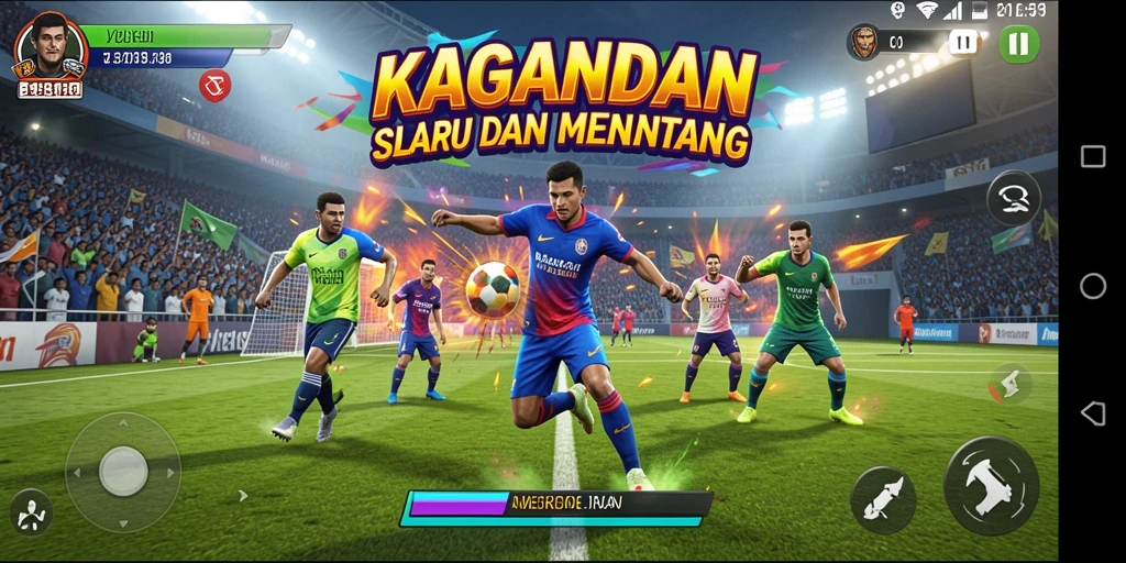 Tampilan seru gameplay KAGANDAN saat bertanding.