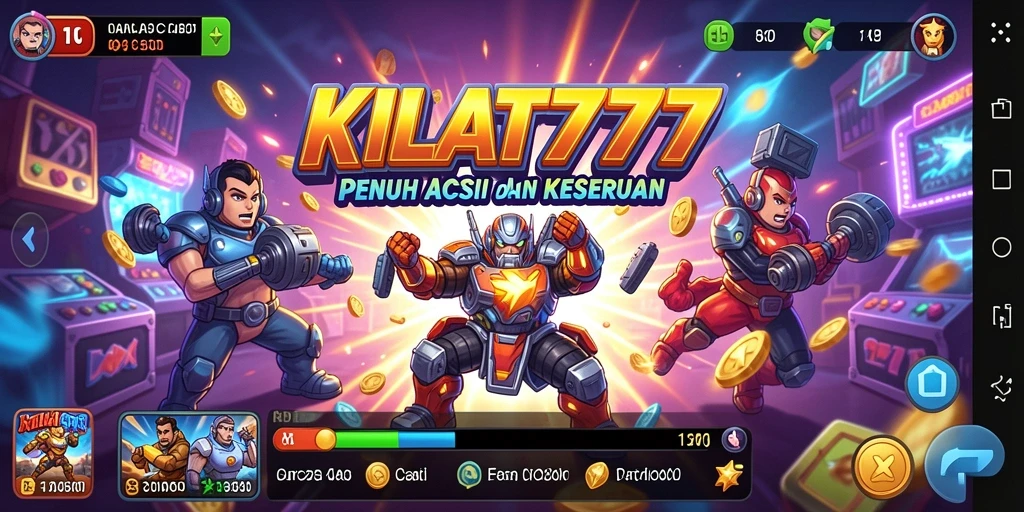 Tampilan gameplay seru dari KILAT777 yang penuh tantangan.
