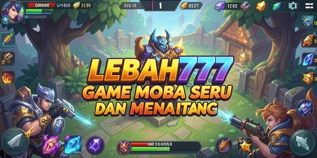 Tampilan gameplay LEBAH777 yang seru dan kompetitif di arena MOBA.