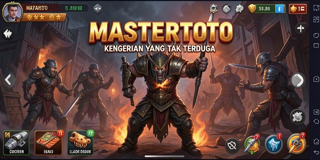 Tampilan gameplay mendebarkan di dunia horor MASTERTOTO.
