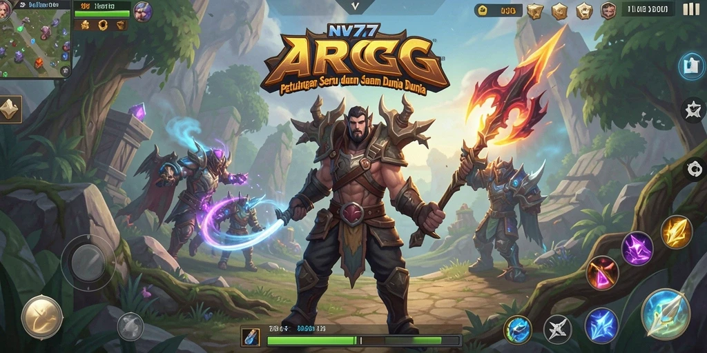 Tampilan gameplay seru dan menantang di NV77.