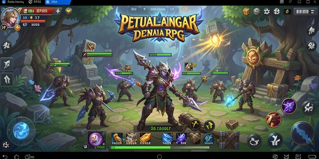 Screenshot RP66 menampilkan aksi seru dalam gameplay RPG.