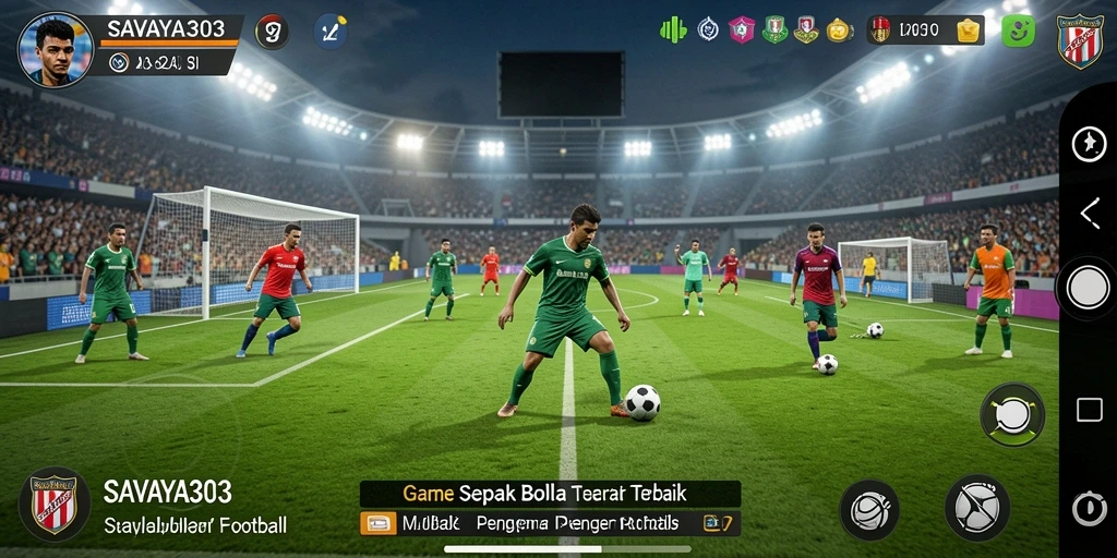 Tangkapan layar permainan SAVAYA303 yang menampilkan aksi spektakuler di lapangan.
