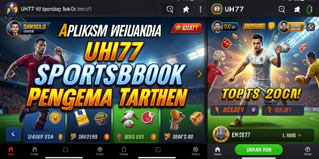 Tampilan menarik dari gameplay UH77 dengan fitur Sportsbook.