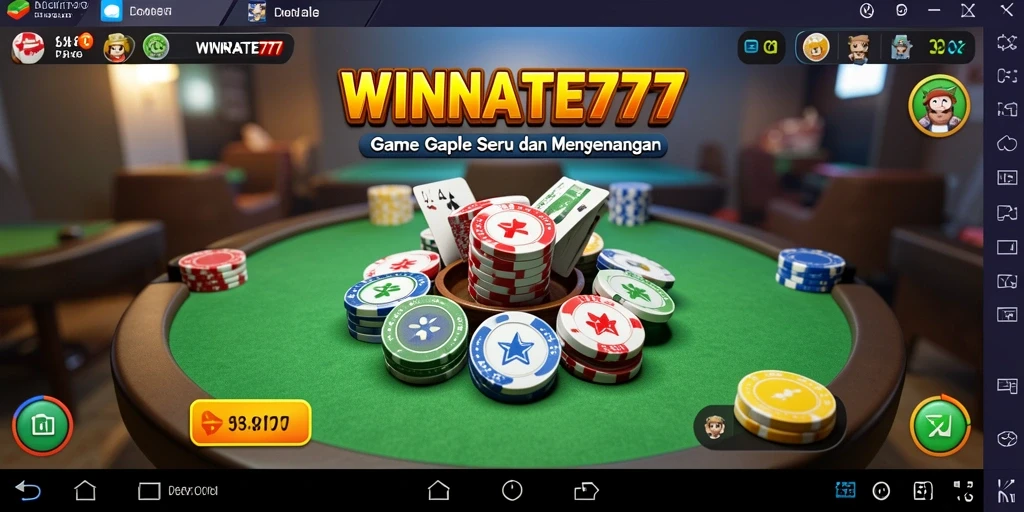 Tampilan gameplay Gaple di WINRATE777 yang seru dan interaktif.